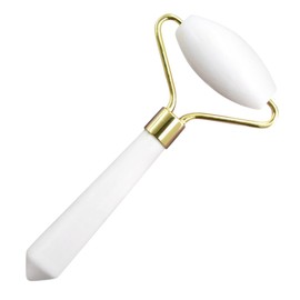 Beavorty Natural White Jade Roller Facial Massager Guasha Tool Skin Care Tool Beauty Roller