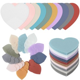 MAXECHO - 40 marcadores de punto corazón de 4 pulgadas, puntos de alfombra para decoración de aula, asientos flexibles, escuela primaria, preescolar, suministros de jardín de