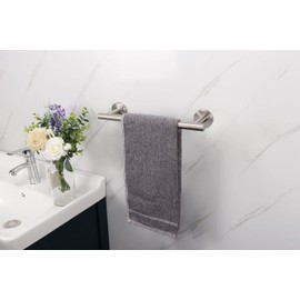 TocTen Bath Towel Bar - Thicken SUS304 Stainless Steel Bathroom Towel Holder, Towel Rod for Bathroom Heavy Duty Wall Mounted Towel Rack Hanger (30IN, Brushed Nickel)
