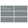 Wedding Letter Stencils: Set of 6 Reusable Alphabet Stencils for Custom DIY Wedding Decorations Easy Script Font