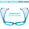 Reducblu Metalless Screwless Spring Hinges Reading Glasses for Women 6