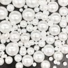 Dowarm 1000 Pieces Flatback Half Pearls, Flat Backed Round Half