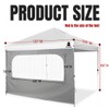 MordenApe Sunshade Sidewall with Mesh Window for 10x10 Pop Up