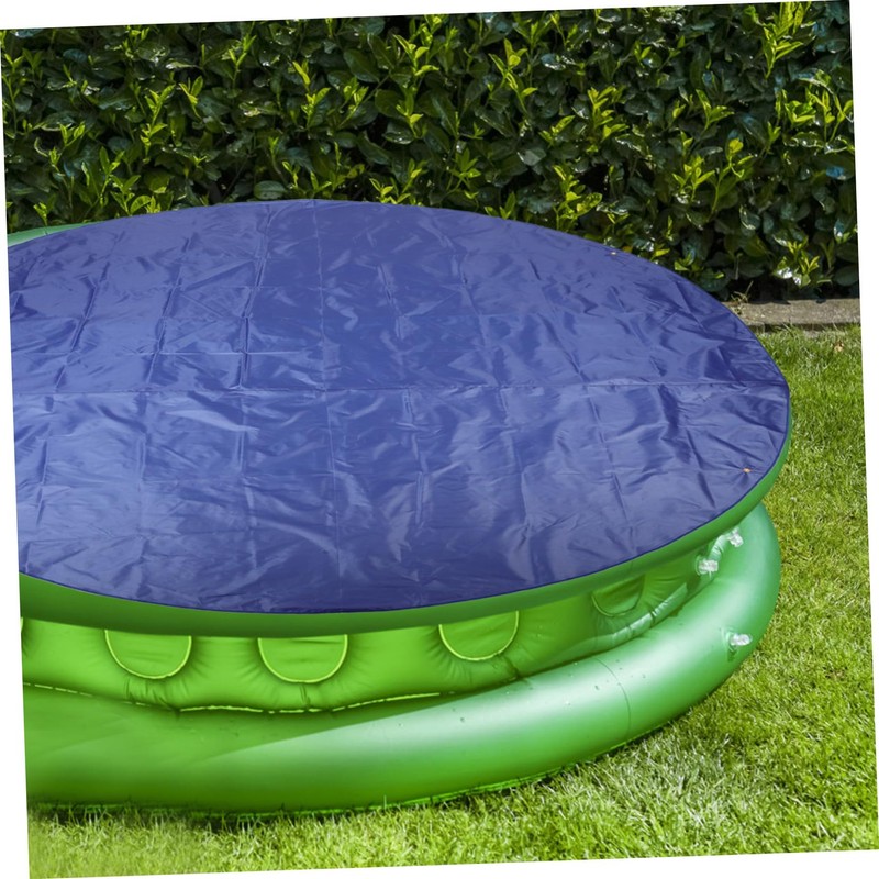 Kisangel Pool Cover Garden Inflatable Pool Safety Protective Cap Weatherproof