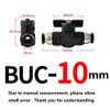 MiJunHD 10mm BUC Pneumatic Valve, 1 Piece Manual Switch Controller