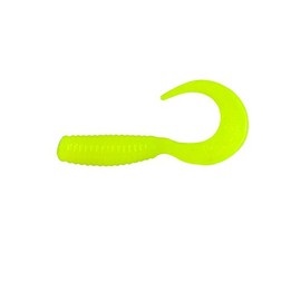 Relax Twister 1 inch 3.5 cm perch trout chub 10 pieces 011 chartreuse