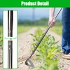 Hoe Garden Tool,All-Steel Hardened Hollow Hoe Heavy Duty Action Hoe