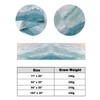 DecorLovee Summer Beach Bed Runners for Queen Size Bed, Ocean