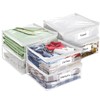 Plastic Storage Bags with Easy-Glide Zipper, Pack of 6, Durable