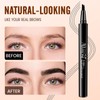 AWROSE Eyebrow Pencil, 2 Pack 3D Microblading 4-Tip Eyebrow Pen,