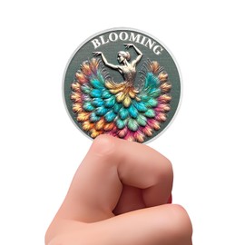 Rainbow Dancer Sobriety Coin Gifts Set | Silver Blooming Medallion with Coin Capsule | Anniversary Token for Men & Women in Recovery | AA Sobriety Gifts Medallion for Month & Year Milestones