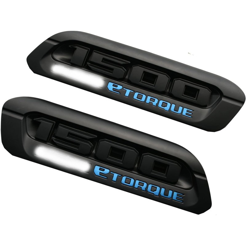 Pair Set 1500 Etorque Exterior Badges Emblems Hood Left Right