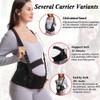 XFSRG Bauchgurt Komfortabler Gürtel Verstellbarer Stützgürtel Rücken und Bauchunterstützung Lindert
