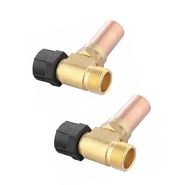 2-Pack EFIELD MH-290 Toilet 7/8" Female Swivel Ballcock Nut X 3/4" Male Thread Copper Water Hammer Arrestor,(HAMMER024-2PCS)