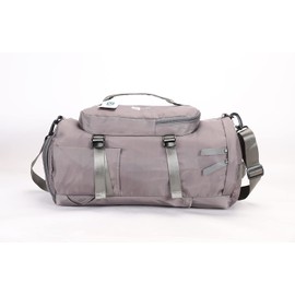 Sports Gym/Travel Duffle Bag with Separate Shoes Compartment and Wet Pocket, Unisex Waterproof Gym Bag for Men and Women, Durable Travel Duffel Bag with Shoulder Strap (Dark Grey)