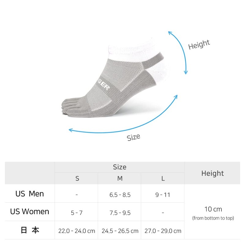 Cool Max 5 Toe Socks, Running, Sports, Marathon, Men's, Women's,
