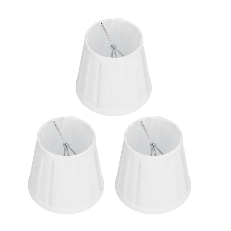 3PCS Cloth Lampshade E14 Clip On Fabric Lamp Cover for