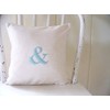Ampersand embroidered Pillow