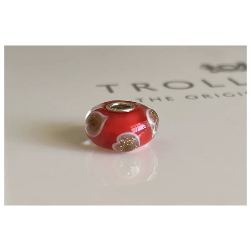 Trollbeads Very Rare Red Heart Bead