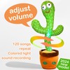 2024 Pbooo Dancing Cactus Mimicking Toy,Talking Repeat Singing Sunny Cactus