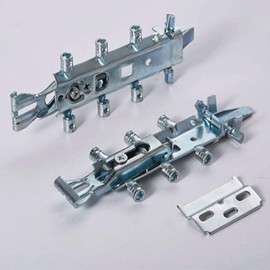 Concealed Kitchen Cabinet Hangers, Tiberham 2Pcs Universal Wall Hanging Bracket, Heavy Duty Kitchen Wall Unit Cabinet Plates, Wall Mounted Cabinet Cupboard Holder Suspension Brackets with Cover Caps