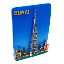 Dubai Burj Khalifa Fridge Magnet, 3D Magnet Travel Sticker Souvenirs, Global Landmarks, Must-Have Featuring Iconic Cities like Dubai, London, Paris, and More (Dubai-Burj Khalifa)