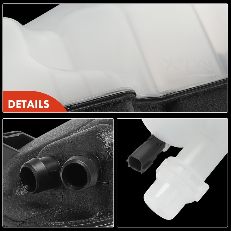 A-Premium Engine Coolant Overflow Recovery Reservoir Tank [with Cap &