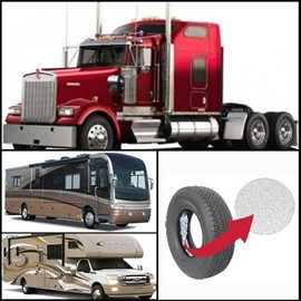 4-12-CFTB Tire Balancing Beads for Trucks, 2mm White Ceramic Beads, 12oz Packs of 4 - Great for Counteracting Heavy Spot in Semi, Medium Duty Trucks, Off-Road Vehicles, Trailer Wheels