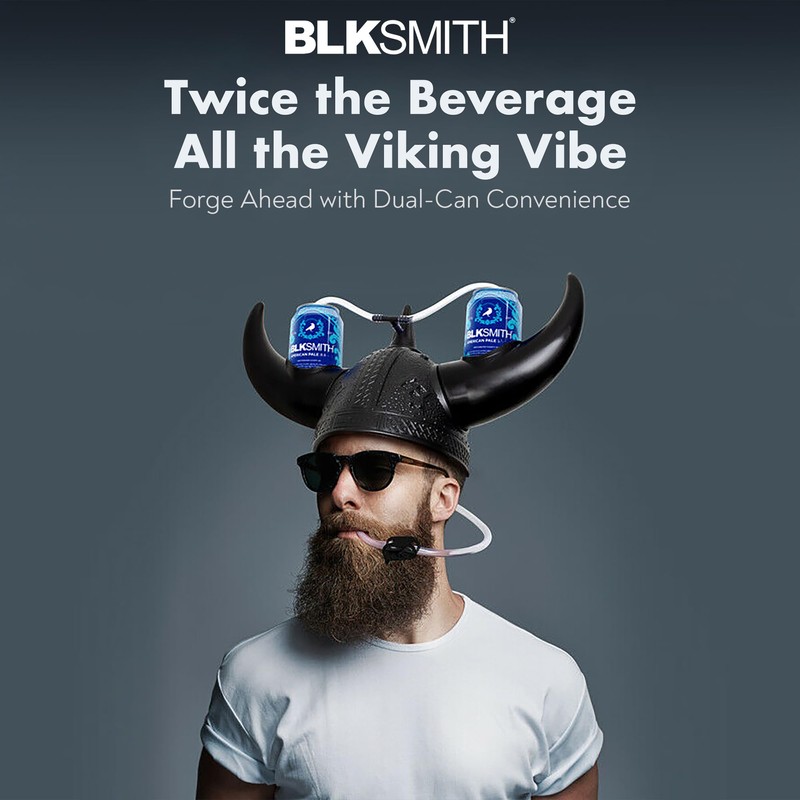 BLKSMITH Viking Drinking Hat | Viking Helmet | Drinking Accessories