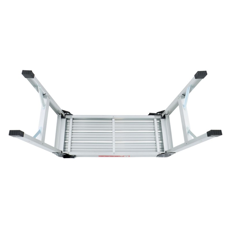 waltyotur Work Platform Aluminum Step Ladder Heavy Duty Foldable Aluminum