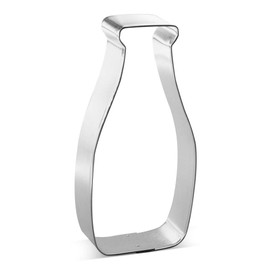 Milk Bottle Cookie Cutter 4.5 Inch – Made in the USA – Foose Cookie Cutters Tin Plated Steel – Milk Bottle Cookie Mold