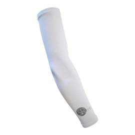 SParms Premium Sun Protection Arm Sleeves (White, XXL)