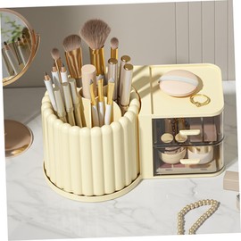COHEALI Desk Pen Holder Rotating Cosmetic Brush Case Office Supplies Drawer Storage Stationery Organizers
