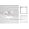 ASD 2x2 Foot White Surface Mounting Frame Kit for LED