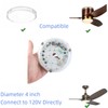 HAOLEDI 4'' 20W LED Ceiling Fan Light Retrofit Kit, Ceiling