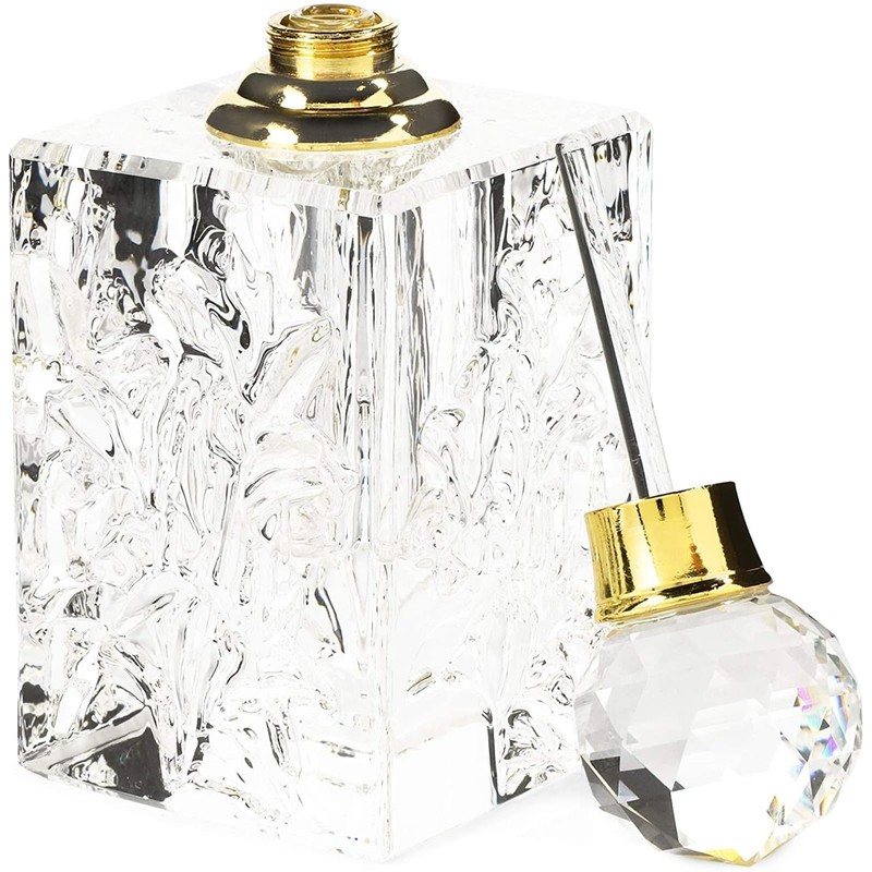 Okuna Outpost Crystal Perfume Bottle Set, Vintage Style (2 Pack)