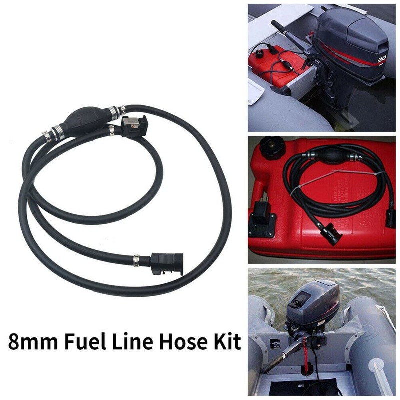 Riloer 8mm Fuel Hose Primer Outboard Compatible with Yamaha Johnson