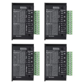 sourcing map Stepper Motor Drivers, 4 Pack 4A Stepper Driver Controller CNC Digital Micro Step Driver for 39/42/57 Stepper Motor