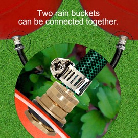 Joywayus Brass 1/2" NPT Female x 3/4" GHT Male Water Tank Connector + 5/8" Barb x 3/4" GHT Female Swivel Garden Water Hose Pipe Connector