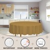 D&Z 6 Pack Gold Plastic Tablecloth Table Cloth 84" Round
