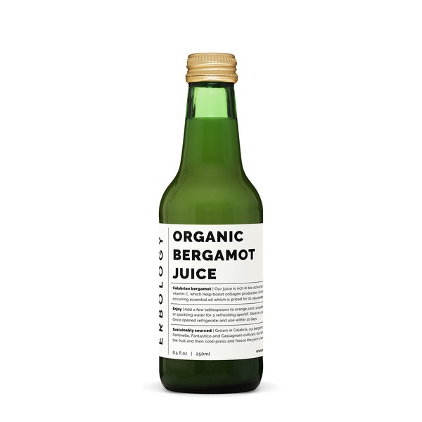 Jugo de bergamota 100% orgánico, 9 onzas líquidas, apoya la inmunidad y la producción de colágeno, rico en vitamina C y flavonoides bioactivos, directamente de granja en Italia, sin diluir, sin azúcar añadido, sin OMG