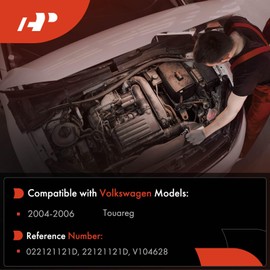 A-Premium Engine Coolant Hose Connector/Flange Compatible with Volkswagen - Touareg 2004 2005 2006 - Upper