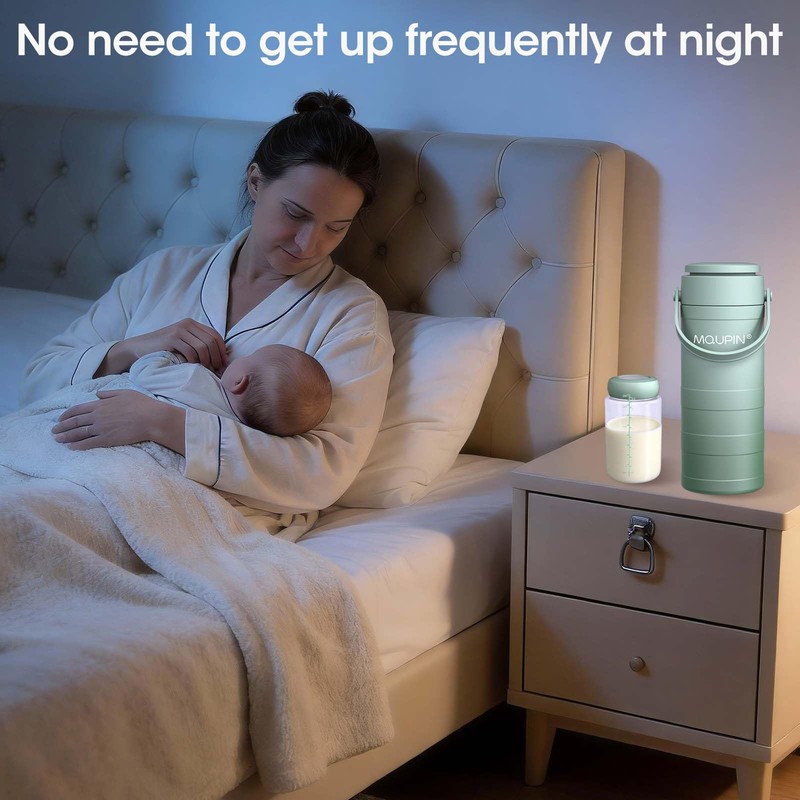 MQUPIN Breast Milk Cooler 20oz with Temperature Display 24Hours 360°