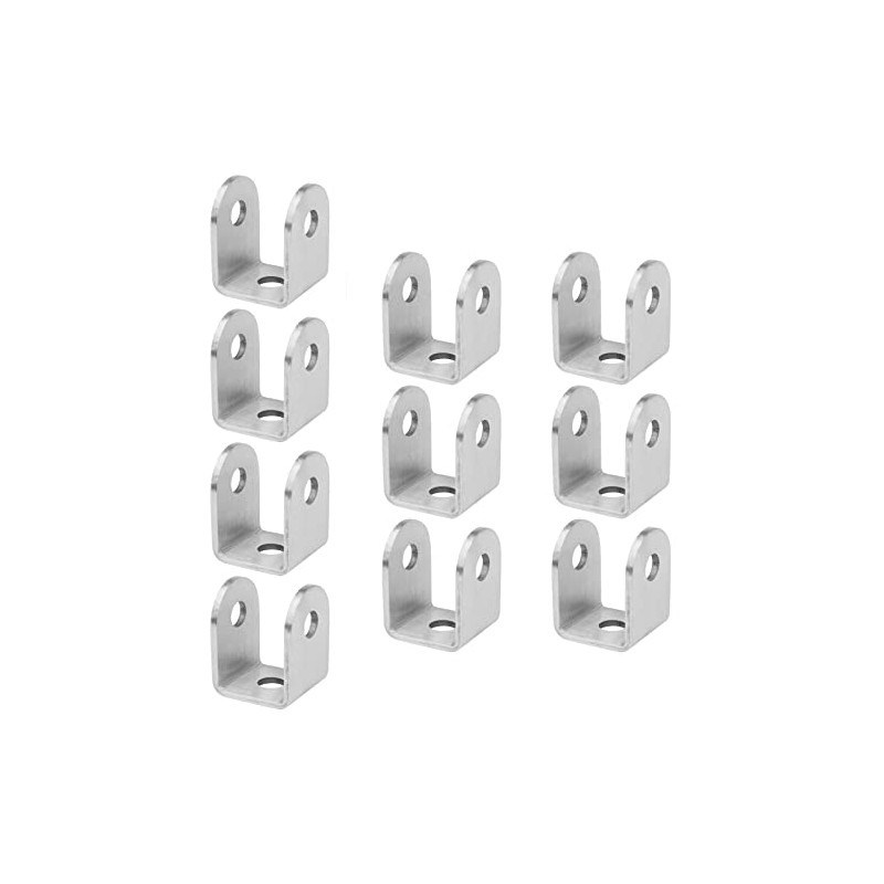 GBGS 10 Pcs U Bracket for 1-1/4" Panels,Bracket Stamped 304