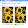 CMEGKE Sunflower Garden Flag, Sunflower Welcome Garden Flag, Sunflower Black