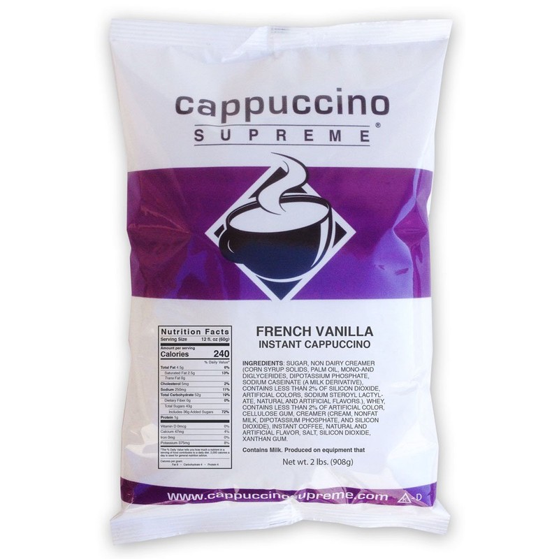 French Vanilla Instant Cappuccino Mix,Pack of 6
