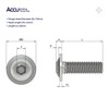 Accu - M8 x 60mm Socket Flanged Button Screws (ISO