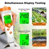 Hydroponics EC pH Tester, Simultaneous Display pH ppm for Base