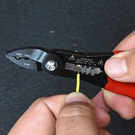 Herramientas hidráulicas Herramienta de servicio de alambre multiusos compacta 4 en 1 Cortador de pinzas Engarzadora de pinzas Alicates de...         
