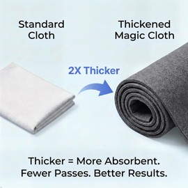 Thickened Magic Microfiber Cleaning Cloth 10-Pack Extra-Size 11.8x15.8 in